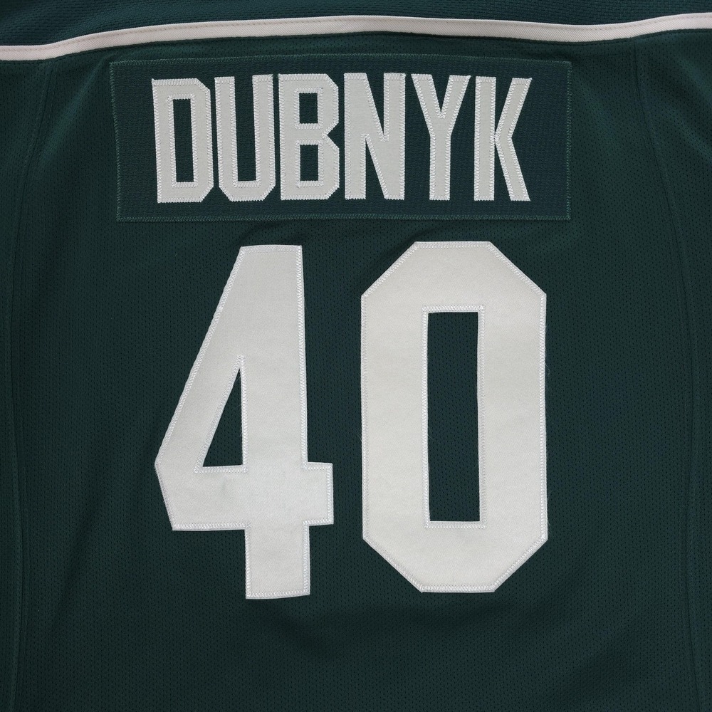 Minnesota Wild Jersey Womens Small Green NHL Ice Hockey Reebok Devan Dubnyk 40 - Picture 8 of 13